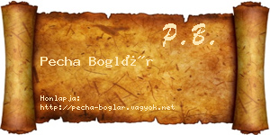 Pecha Boglár névjegykártya